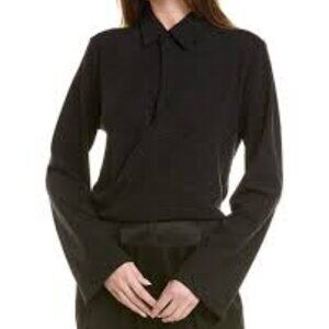 NWT Rag & Bone Lilith Metallic Jersey Blouse